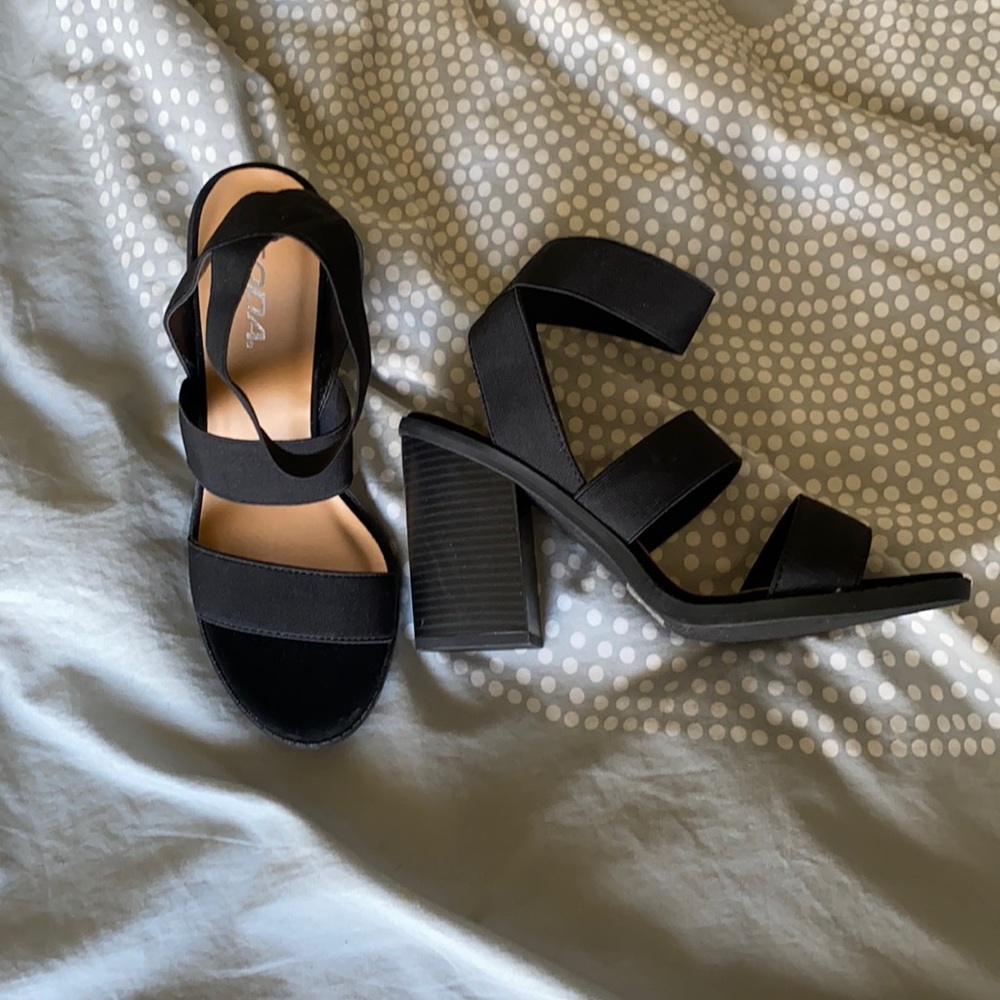 Black Heeled Sandals